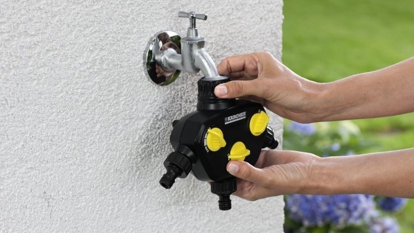 Распределитель для полива Karcher, 3/4", 1", разделитель трехканальный 2.645-200.0 фото
