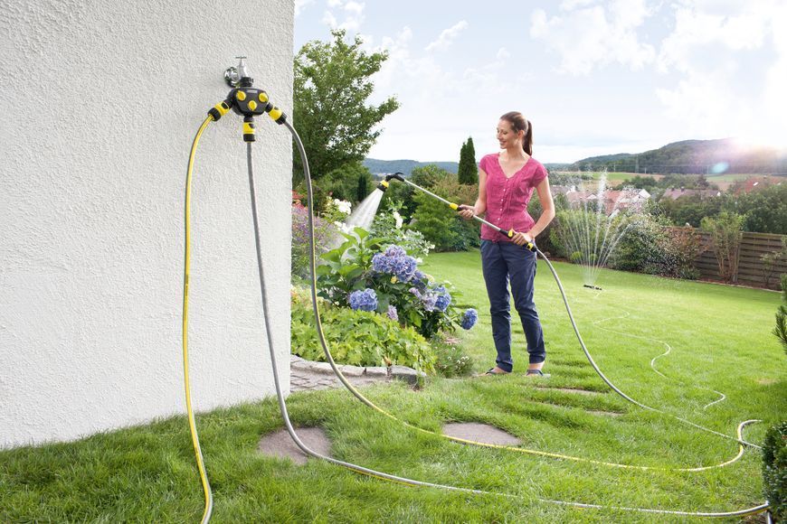 Распределитель для полива Karcher, 3/4", 1", разделитель трехканальный 2.645-200.0 фото