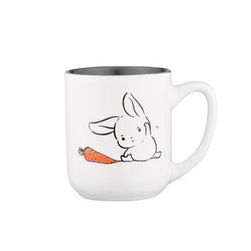 Чашка Ardesto Bunny, 380мл, кераміка, біло-сірий AR3056 фото
