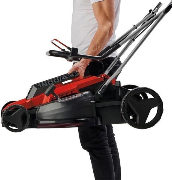 Газонокосилка электрическая Einhell GC-EM 1800/43, 1800 Вт, 43 см, 50 л, 20-65 мм, до 800 м2, 12.2 кг 3400090 фото