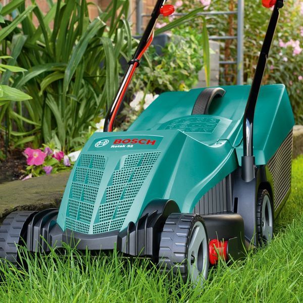 Газонокосилка Bosch ROTAK 32 1200Вт 32см 31л 20-60мм 6.8кг 0.600.885.B00 фото