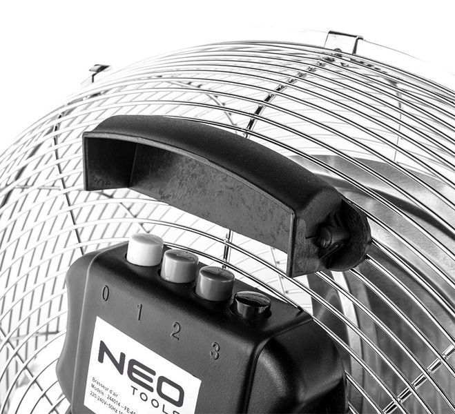 Напольный вентилятор, профессиональный Neo Tools 100Вт, диаметр 45см, 3 скорости, двигатель медь 100% 90-010 фото