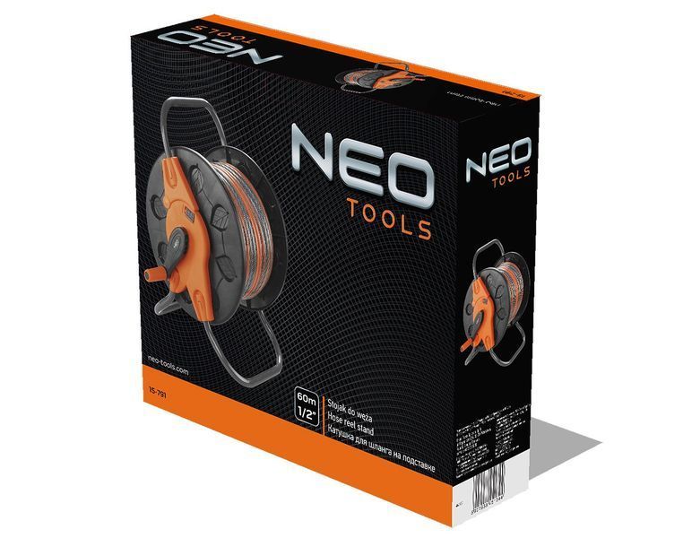 Котушка для шланга на підставці Neo Tools 60м 1/2" 20м 3/4" 15-791 фото