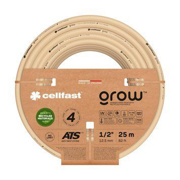 Шланг садовий Cellfast GROW 1/2" 25 м, 4 шарів, до 27 Бар, -20&hellip;+60&deg;C 13-501 фото