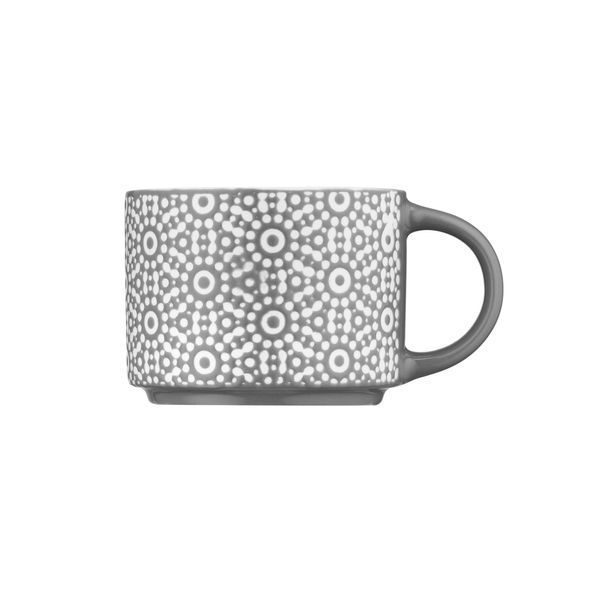 Чашка Ardesto Weaving G, 330мл, фарфор, бело-черный AR3473G фото