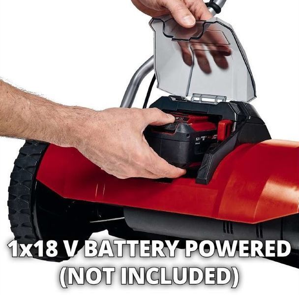 Газонокосилка акум ручная Einhell GE-HM 18/38 Li-Solo, 18В, PXC, 38 см, 45 л, 14-38 мм 3414200 фото