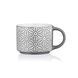 Чашка Ardesto Weaving G, 330мл, фарфор, бело-черный AR3473G фото 1