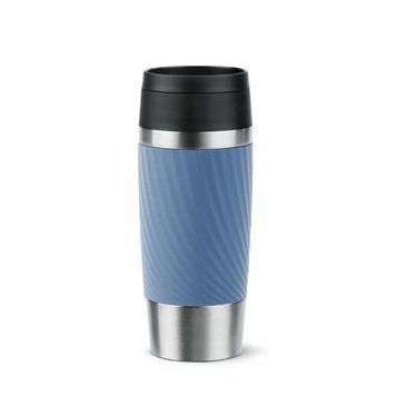 Термочашка Tefal Travel Mug Classic Twist, 360мл, нержавіюча сталь, блакитний N2024510 фото