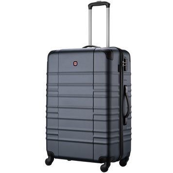 Чемодан Wenger Amplar, большой, пластик, 4 колеса, синяя 653141 фото