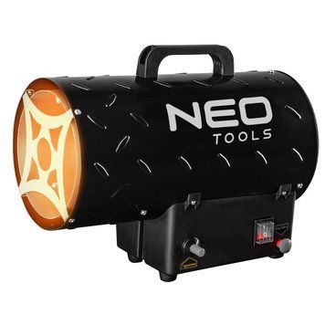 Тепловая пушка газовая Neo Tools, 15кВт, 150м кв, 580м куб/час, черный 90-083 фото