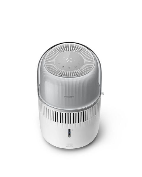 Увлажнитель воздуха традиционное увлажнение Philips Series 5000, 56м2, 4.5л, 400мл/ч, электронное управление, спящий режим, ночник, белый HU5710/00 фото