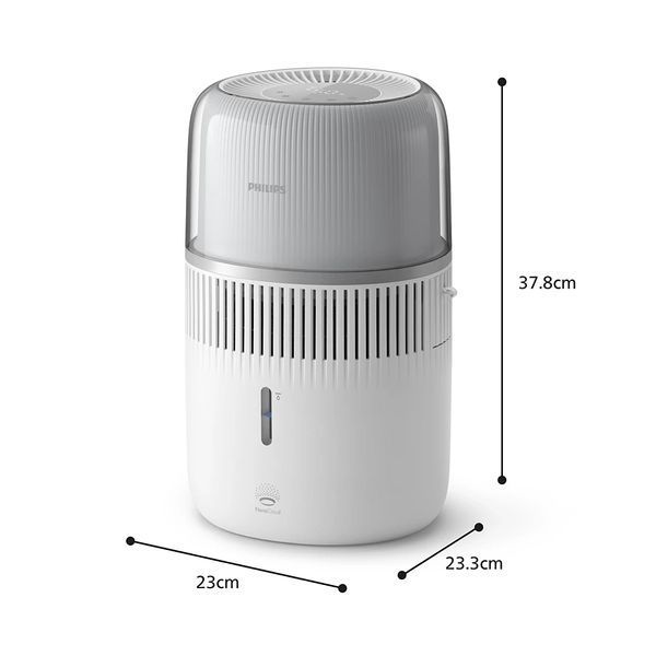 Увлажнитель воздуха традиционное увлажнение Philips Series 5000, 56м2, 4.5л, 400мл/ч, электронное управление, спящий режим, ночник, белый HU5710/00 фото