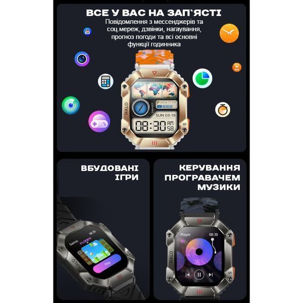 Smart-часы Smart Racer K+ Steel с компасом 1714 фото