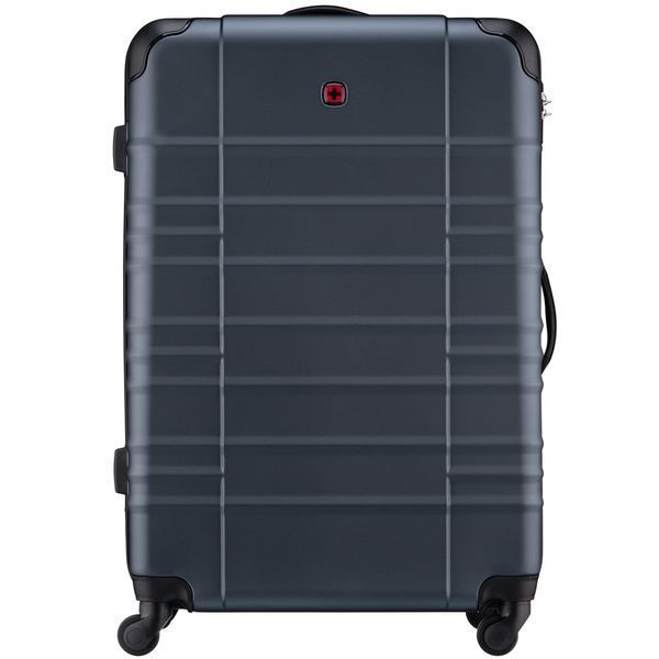 Чемодан Wenger Amplar, большой, пластик, 4 колеса, синяя 653141 фото