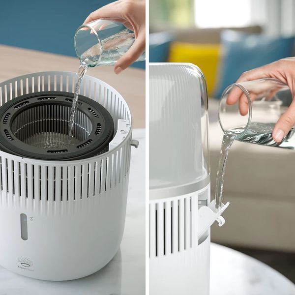 Увлажнитель воздуха традиционное увлажнение Philips Series 5000, 56м2, 4.5л, 400мл/ч, электронное управление, спящий режим, ночник, белый HU5710/00 фото