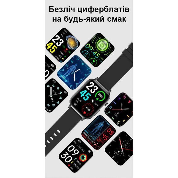 Смарт-годинник Smart F100 Black 1184 фото
