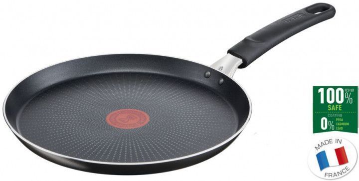 Сковорода для млинців XL Tefal Intense, 25см, алюміній, чорний C3841053 фото Сковорода для млинців XL Tefal Intense, 25см, алюміній, чорний C3841053 фото