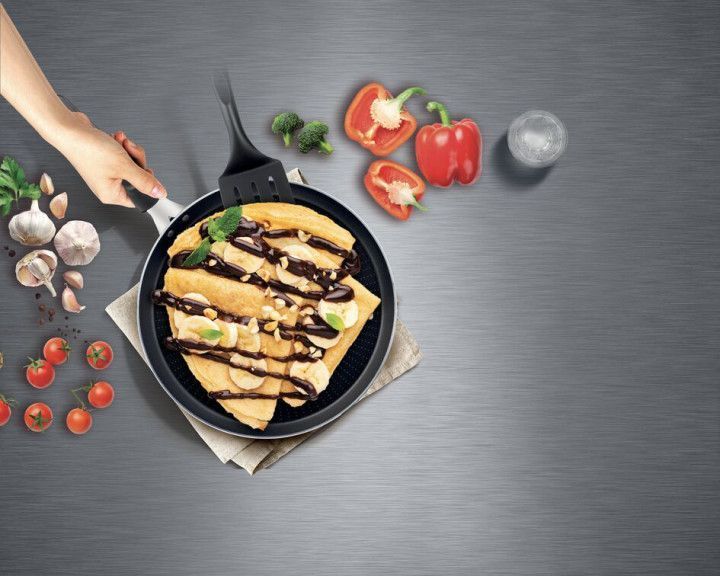 Сковорода для млинців XL Tefal Intense, 25см, алюміній, чорний C3841053 фото Сковорода для млинців XL Tefal Intense, 25см, алюміній, чорний C3841053 фото