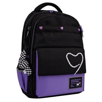 Рюкзак шкільний YES Purple Hearts TS-48 559923 фото
