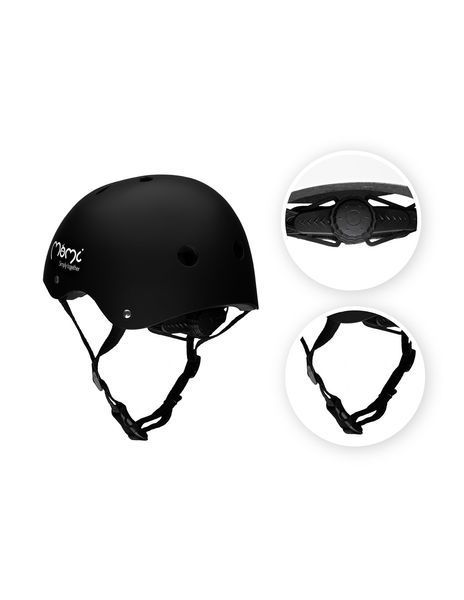 Детский велосипедный шлем MoMi MIMI Mat Black 117218027 фото