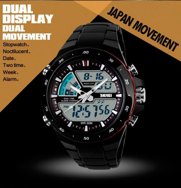 Часы Skmei Shark Black 1016 1016 фото