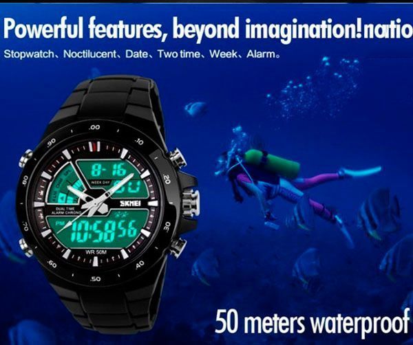 Часы Skmei Shark Black 1016 1016 фото