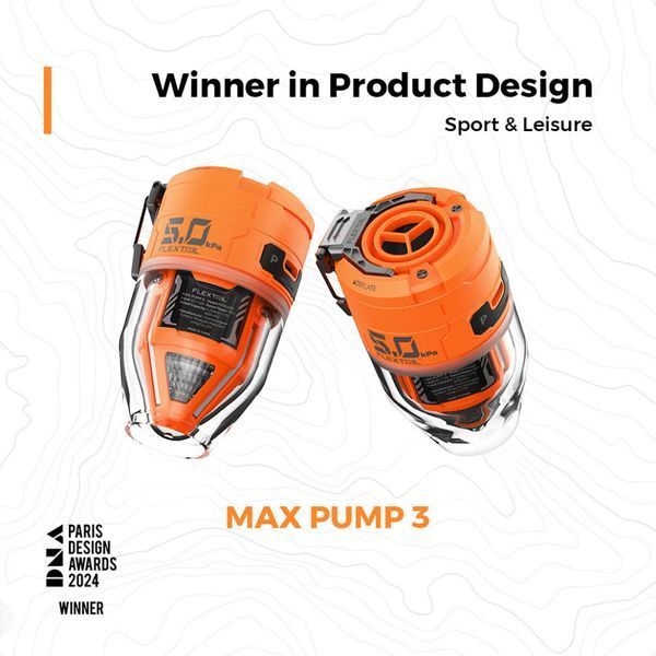 Кемпинговый насос-фонарь Flextail Max Pump 3 с насадками (Оранжевый) 7129522 фото