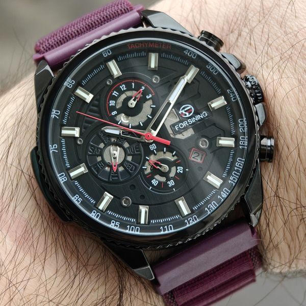 Forsining Finance Wine Red, 2 ремінці 2226 фото