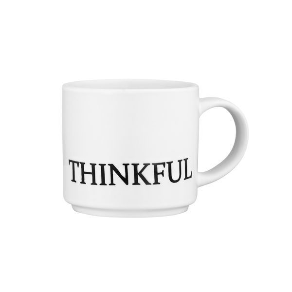 Чашка Ardesto Thinkful, 420мл, кераміка, білий AR3043W фото