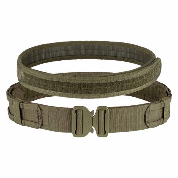 Тактичний пасок з 5-ма підсумками, зелений 2E Tactical 2E-MILTACBELT-Y5PCH-OG фото