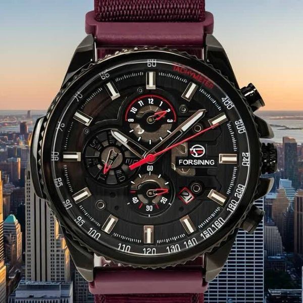 Forsining Finance Wine Red, 2 ремінці 2226 фото