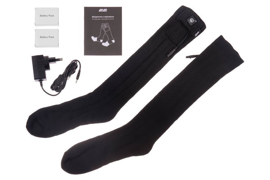 Носки с подогревом 2E Tactical Race Plus Black высокие, размер XL 2E-HSRCPXL-BK фото