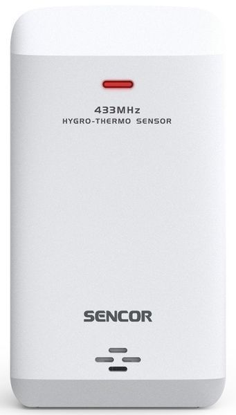 Метеостанція Sencor, внутрішнє/зовнішнє вимірювання, від мережі/CR2032х1+AAx2, температура, вологість, час, прогноз погоди, атмосферний тиск, чорний SWS7300 фото