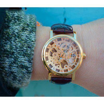 Часы Winner Gold Brown 1113 фото