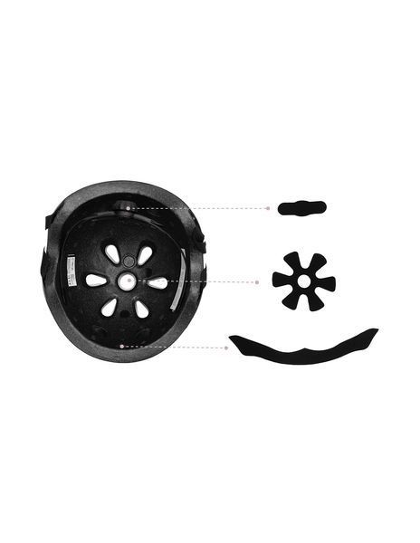 Детский велосипедный шлем MoMi MIMI Mat Grey 117218115 фото