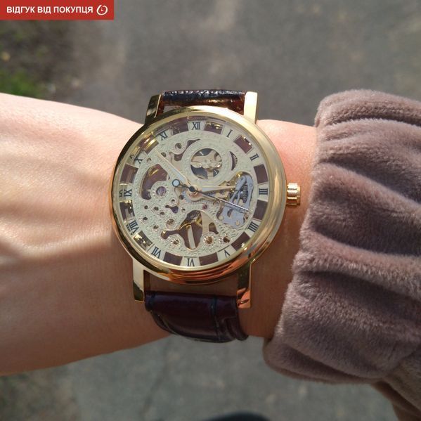 Часы Winner Gold Brown 1113 фото