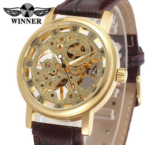 Часы Winner Gold Brown 1113 фото