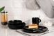 Тарелка суповая Ardesto Trento, 21,5 см, черная, керамика AR2921TB фото 3