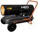 Тепловая пушка дизель/керосин, прямого нагрева Neo Tools, 30кВт, 420м кв, 750м куб/ч, колеса, IPX4, черный 90-081 фото 1